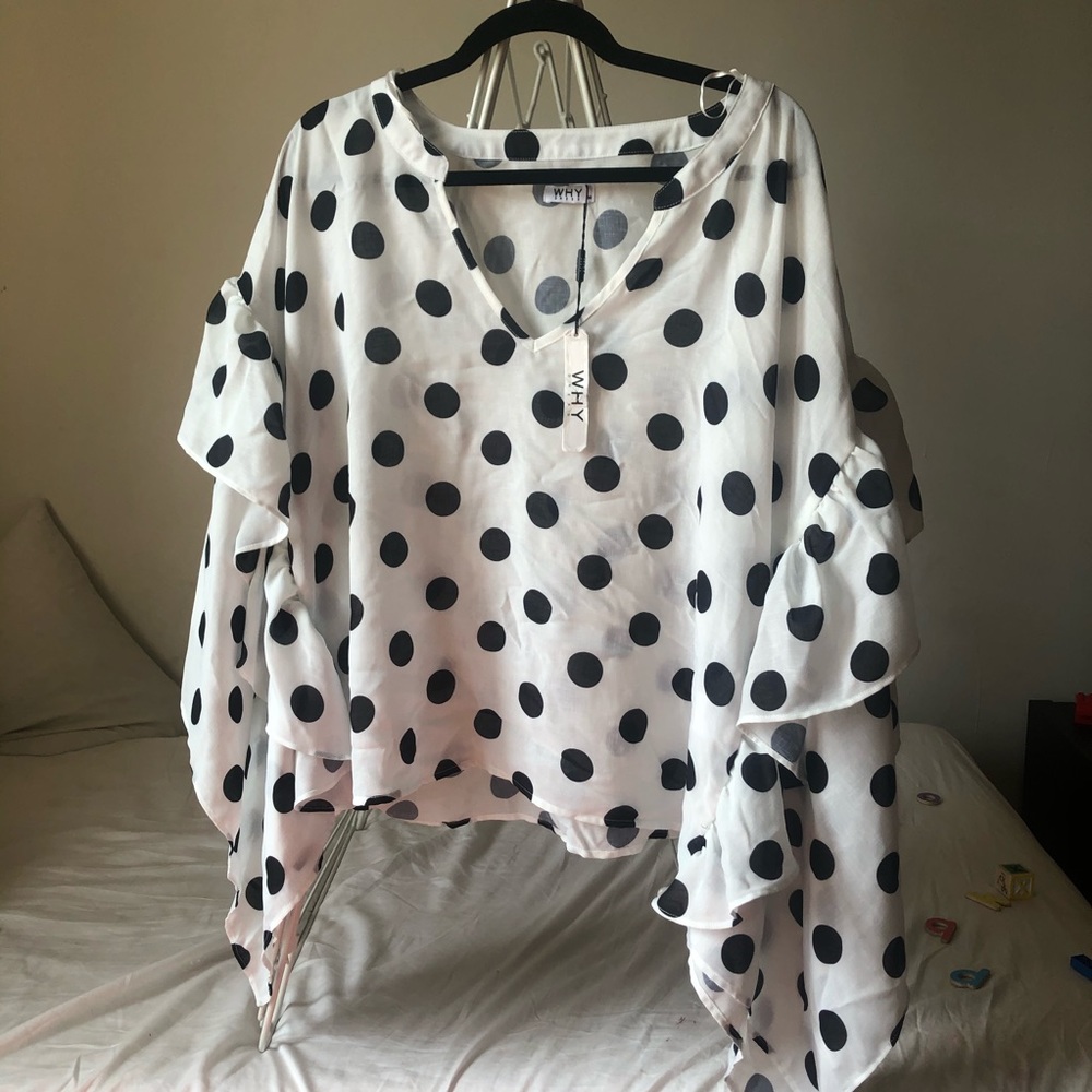 NEW*** Why Dress Polka Dot Top